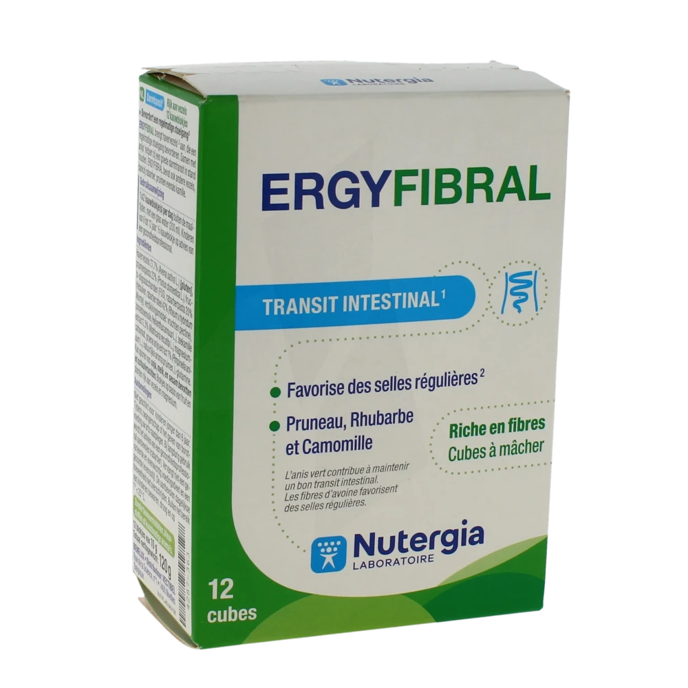 Nutergia Ergyfibral Transit Intestinal Cubes B/12