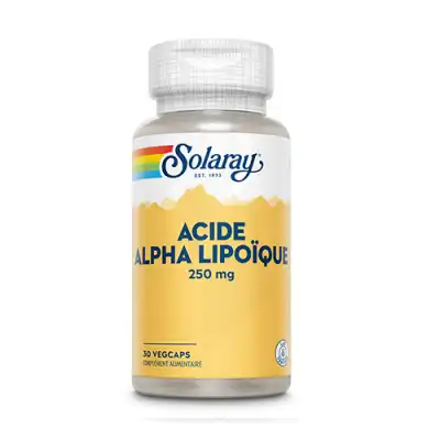 Solaray Acide Alpha Lipoïque 250mg Capsules Végétales B/30 à Libourne