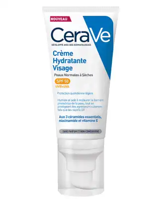 Cerave Spf50 Crème Hydratante Visage T/52ml à ANNEMASSE