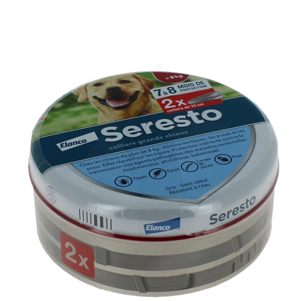Seresto Collier Grands Chiens, Collier Médicamenteux