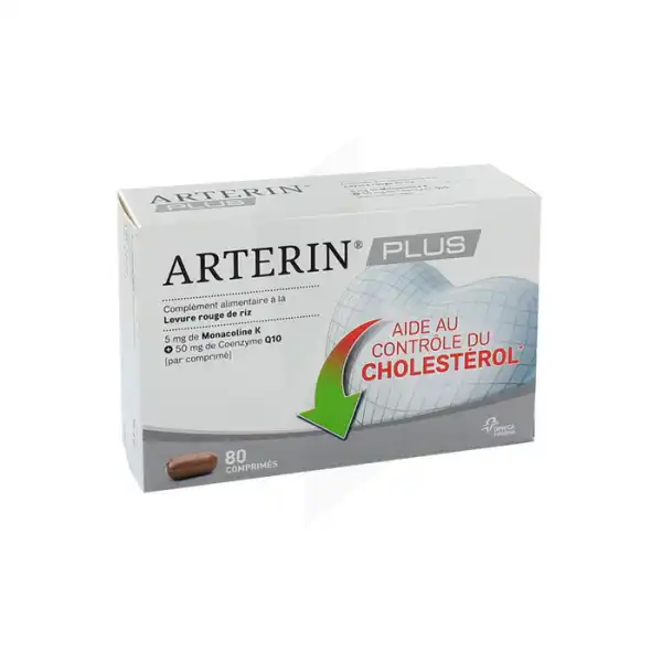 Arterin Plus Levure Rouge De Riz + Co-enzyme Q10 Comprimés B/80