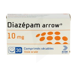 Diazepam Arrow 10 Mg, Comprimé Sécable