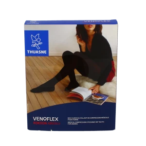 Venoflex Kokoon Absolu 2 Bas Cuisse Femme Losange Noir Taille 2n