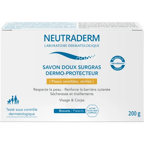 Pharmacie des Peupliers - Parapharmacie Neutraderm Savon Doux Surgras  Dermo-protecteur 200g - MULHOUSE