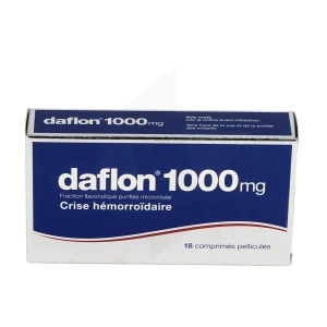 Daflon 1000 Mg, Comprimé Pelliculé