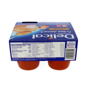 Delical Creme Dessert Hp Hc La Floridine Nutriment Caramel 4pots/200g