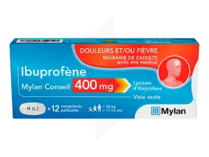 Ibuprofene Viatris Conseil 400 Mg, Comprimé Pelliculé à Chalon-sur-Saône