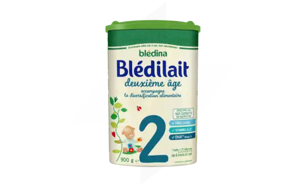 Blédina Blédilait 2 Lait En Poudre B/900g [dom-tom]