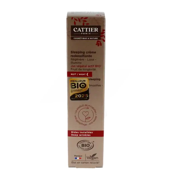 Cattier Crème Sleeping Redensifiante Fl Airless/50ml