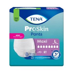 Tena Pants Proskin Maxi Slip Absorbant Pour Incontinence Urinaire Forte L Sachet/10