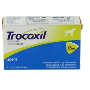 Trocoxil 75 Mg Pour Chien - 2 Comprimés