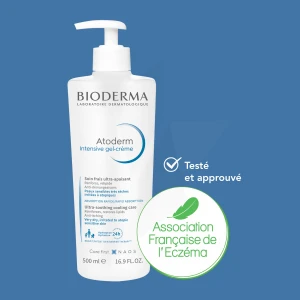 Bioderma Atoderm Intensive Gel Crème Peau Sèche Sujette Eczema Atopique 500ml