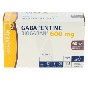 Gabapentine Biogaran 600 Mg, Comprimé Pelliculé