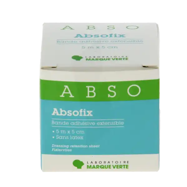 Absofix Bande Adhésive Extensible 5 M X 5 Cm