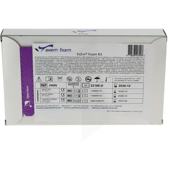 Exem Foam Kit Pour Hystérosalpingographie