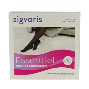 Sigvaris Essentiel Diaphane Semi-transparent Chaussette Morpho- Classe 2 Femme Dune Normal M