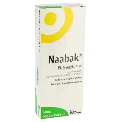 NAABAK 19,6 mg/0,4 ml Collyre en récipient unidose Unid/36