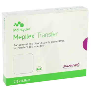 Mepilex Transfer Pansement Hydromousse 7,5x8,5cm à Saint-Médard-en-Jalles