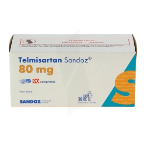 Telmisartan Sandoz 80 Mg, Comprimé