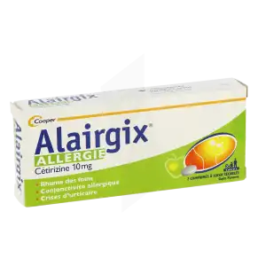Alairgix Allergie Cetirizine 10 Mg, Comprimé à Sucer Sécable à CHASSE SUR RHÔNE