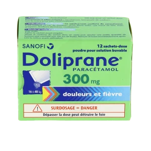 Doliprane 300 Mg, Poudre Pour Solution Buvable En Sachet-dose