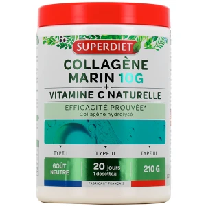 Superdiet Collagène Marin + Vitamine C Poudre Pot/210g