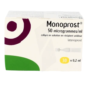 Monoprost 50 Microgrammes/ml, Collyre En Solution En Récipient Unidose
