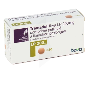 Tramadol Teva L.p. 200 Mg, Comprimé Pelliculé à Libération Prolongée