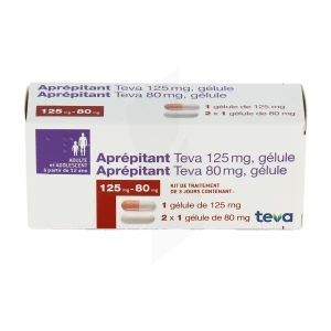 Aprepitant Teva 125 Mg, Gélule Et Aprepitant Teva 80 Mg, Gélule