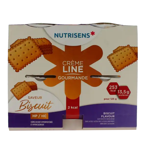 Nutrisens Cremeline Gourmande 2kcal Nutriment Biscuit 4cups/125g