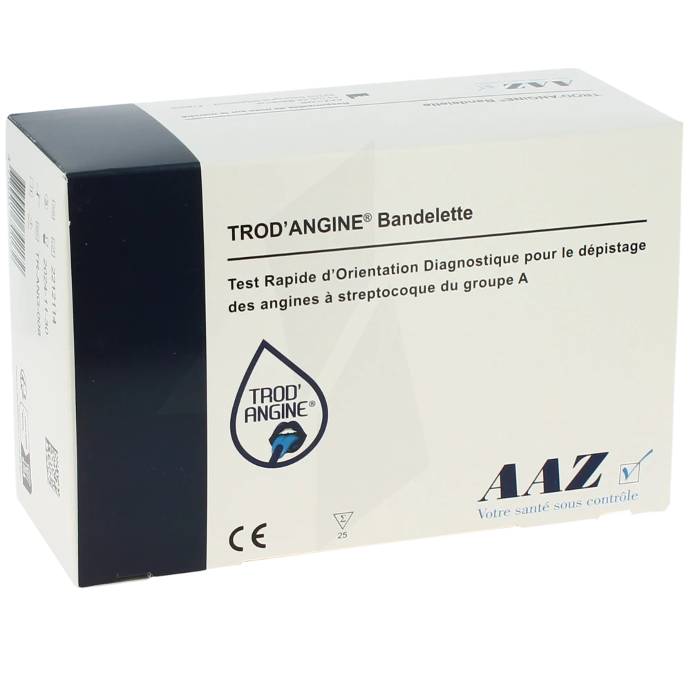 Aaz Trod'angine Bdlette Test Kit/25sach