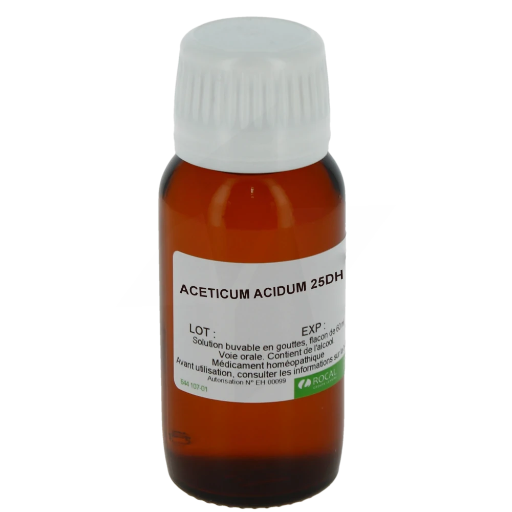 Rocal Aceticum Acidum 25dh Solution Buvable En Gouttes Flacon De 60 Ml