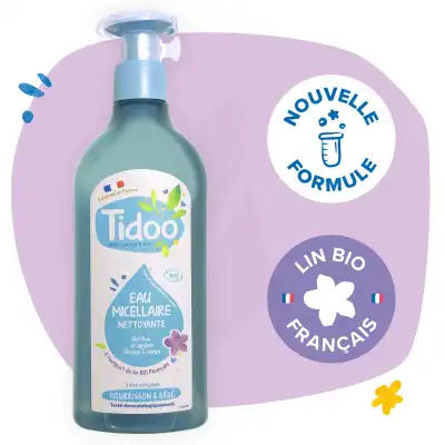 Tidoo Eau Nettoyante Micellaire à l'extrait de lin Bio 500ml