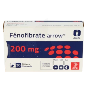 Fenofibrate Arrow 200 Mg, Gélule