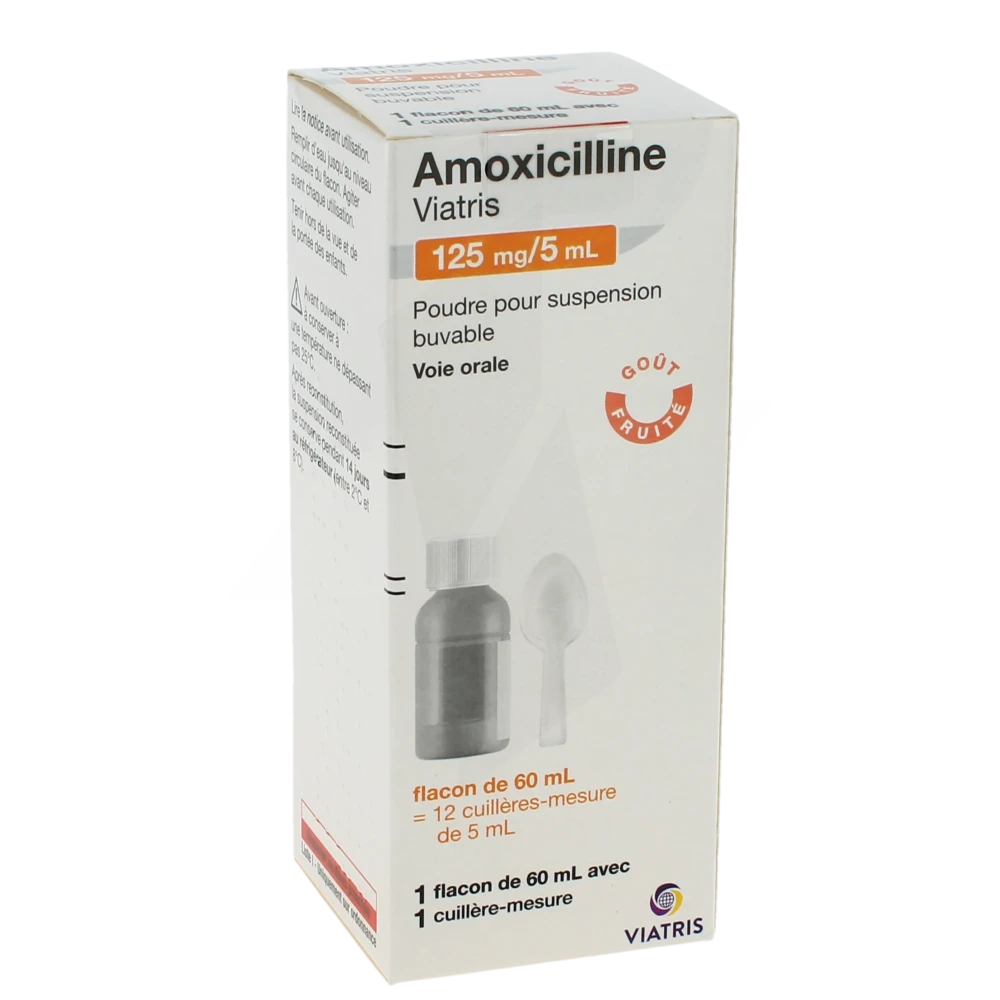 Amoxicilline Viatris 125 Mg/5 Ml, Poudre Pour Suspension Buvable