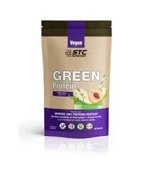 Stc Nutrition Green Protein Pdr Pour Smoothie Pomme PÊche Doypack/500g