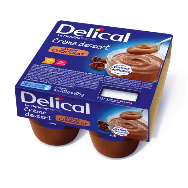 Delical Crème La Floridine Hp Hc Nutriment Chocolat 4pots/125g