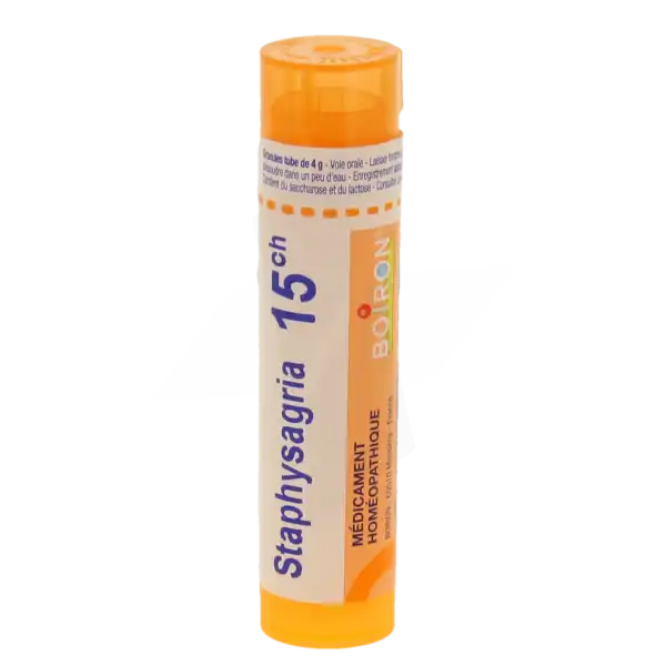 Boiron Staphysagria 15ch Granules Tube De 4g