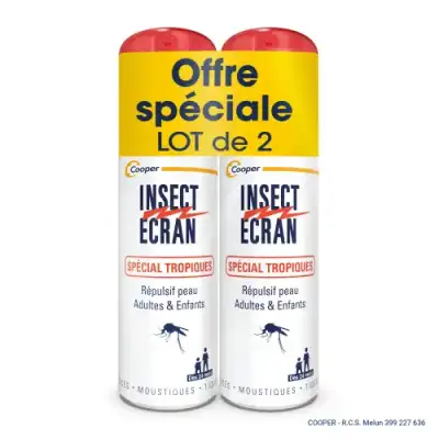 Insect Ecran Spécial Tropiques Solution Adulte Enfant 2sprays/75ml* à Nice