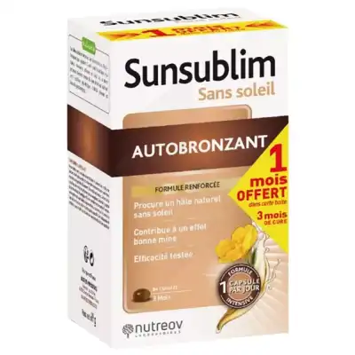 Nutreov Sunsublim Caps Autobronzant Ultra B/84 à QUETIGNY