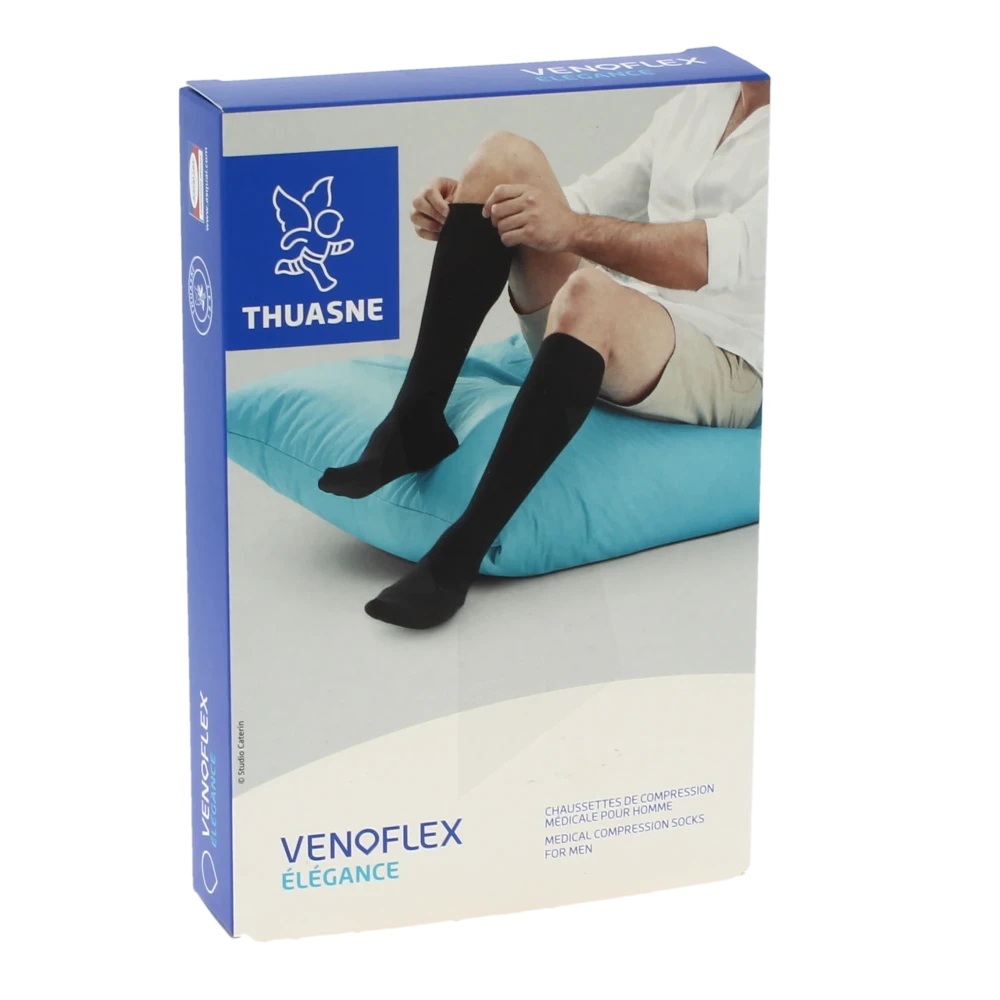 Venoflex Elegance 3 Chaussette Homme Noir Taille 2n