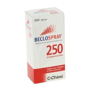 Beclospray 250 Microgrammes/dose, Solution Pour Inhalation En Flacon Pressurisé