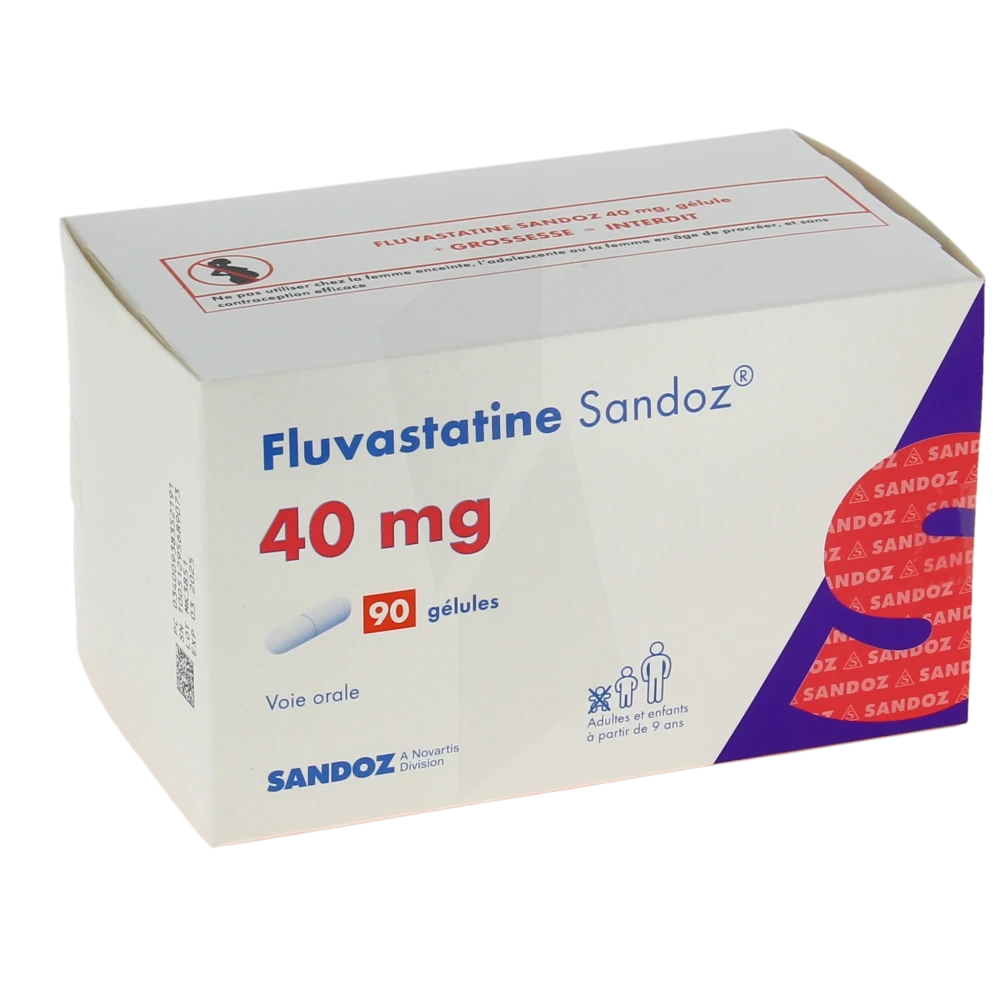 Fluvastatine Sandoz 40 Mg, Gélule
