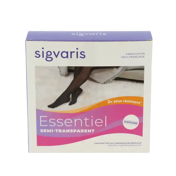 Sigvaris Essentiel Semi-transparent Chaussettes Po Femme Classe 2 Dune Xx Large Normal