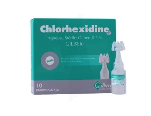 Chlorhexidine Aqueuse Sterile Gilbert 0,2 % S Appl Cut 10unid/5ml