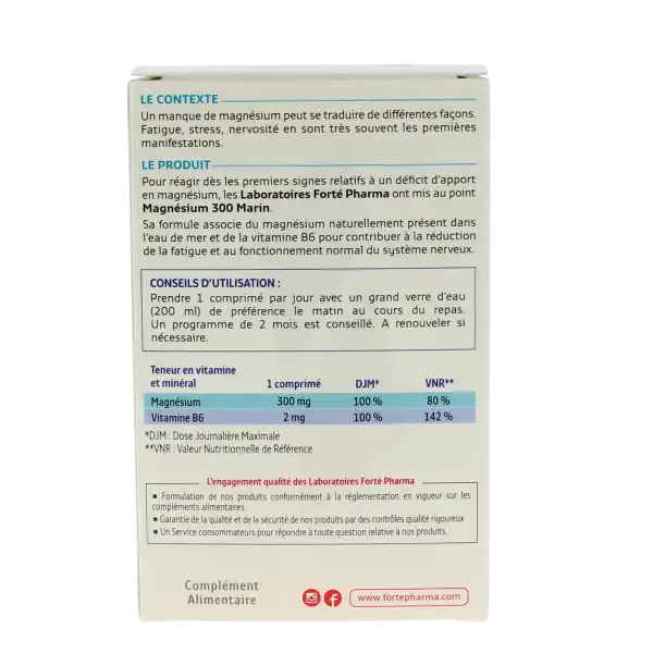 Fortemag 300 Marin Comprimés Boîte De 56