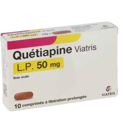 Quetiapine Viatris Lp 50 Mg, Comprimé à Libération Prolongée à Clermont-Ferrand