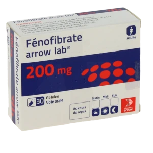 Fenofibrate Arrow Lab 200 Mg, Gélule
