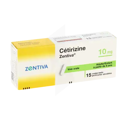 Cetirizine Zentiva 10 Mg, Comprimé Pelliculé Sécable à VIC-LE-COMTE