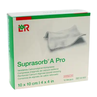 Suprasorb A Pro Compresse D'alginate De Calcium 10 X 10 Cm Boîte De 10 à Joyeuse
